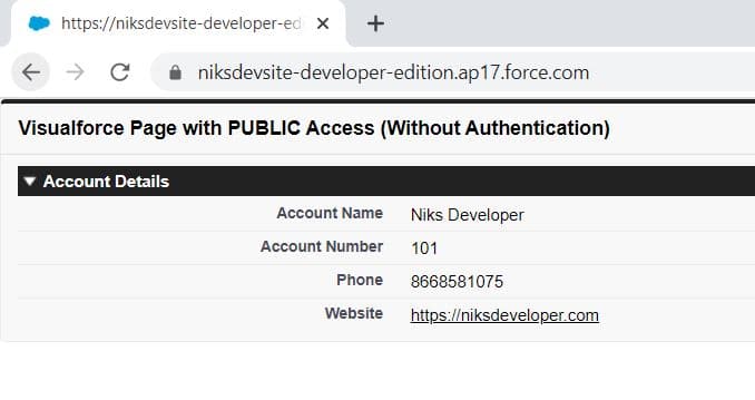 Access Visualforce Page without Login