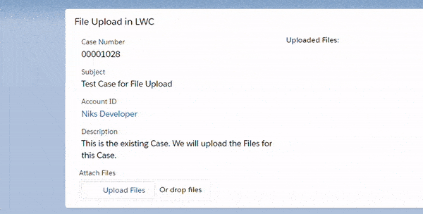 Upload Files using Lightning Web Components (LWC) uisng lightning-file-upload