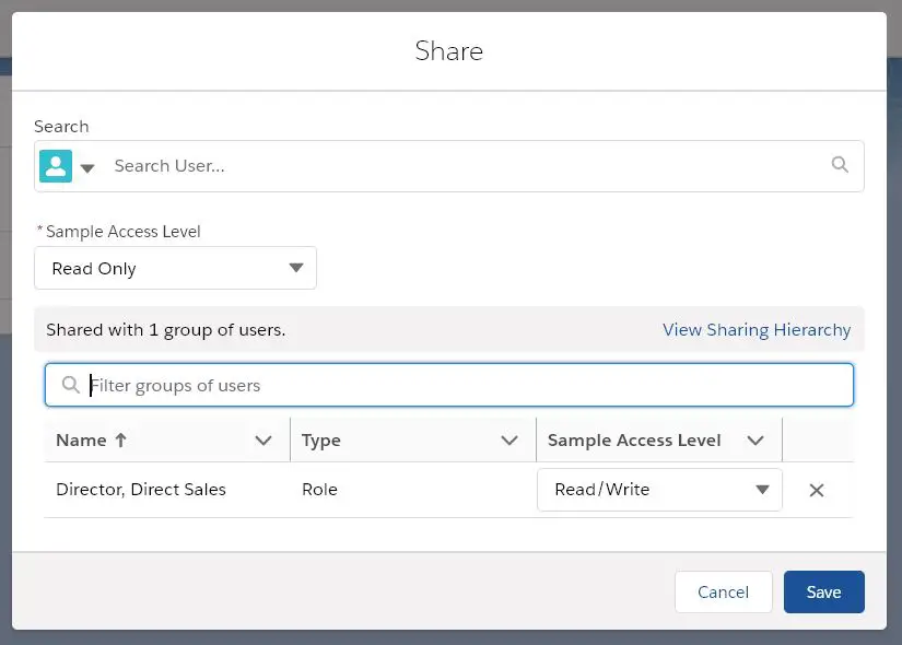 Share Records and manage Manual Sharing in Lightning
